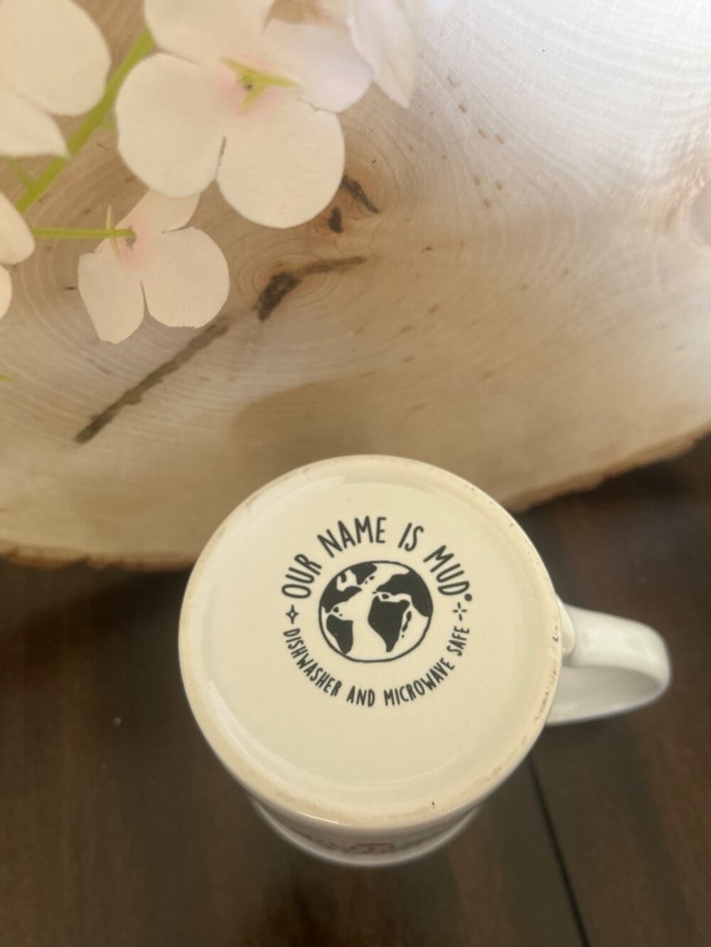 Our Name Is Mud Thank You Mug With Gratitude & Heart Design Dishwasher Safe - Picture 6 of 10